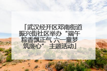 武汉经开区邓南街道振兴街社区举办“端午粽香飘正气 六一童梦筑廉心” 主题活动