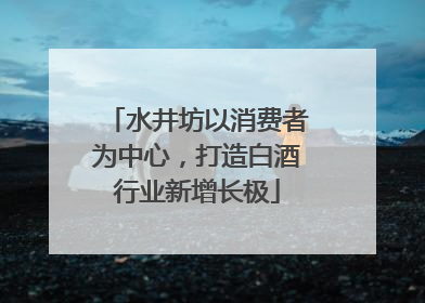 水井坊以消费者为中心，打造白酒行业新增长极