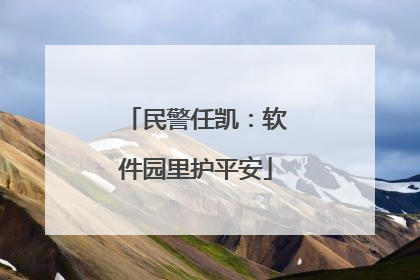 民警任凯：软件园里护平安