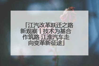 江汽改革跃迁之路新观察丨技术为基合作筑路 江淮汽车走向变革新征途