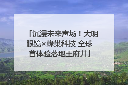 沉浸未来声场！大明眼镜×蜂巢科技 全球首体验落地王府井