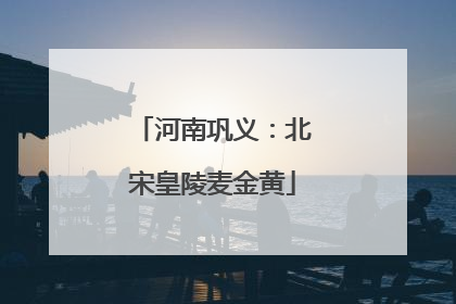 河南巩义：北宋皇陵麦金黄