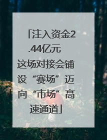 注入资金2.44亿元 这场对接会铺设“赛场”迈向“市场”高速通道