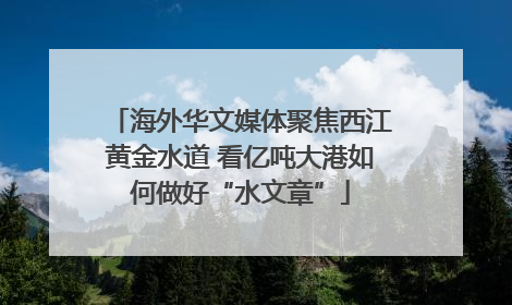 海外华文媒体聚焦西江黄金水道 看亿吨大港如何做好“水文章”