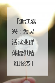 浙江嘉兴：为灵活就业群体提供精准服务