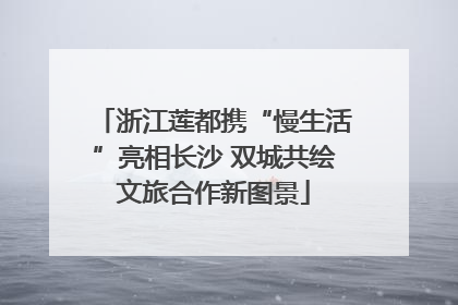 浙江莲都携“慢生活”亮相长沙 双城共绘文旅合作新图景