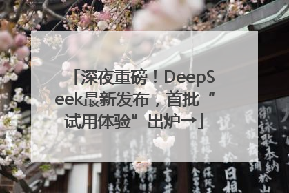 深夜重磅！DeepSeek最新发布，首批“试用体验”出炉→