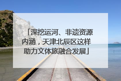 深挖运河、非遗资源内涵，天津北辰区这样助力文体旅融合发展