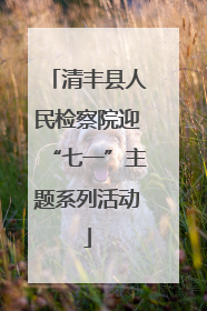 清丰县人民检察院迎“七一”主题系列活动