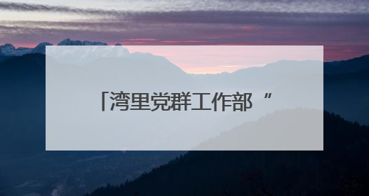 湾里党群工作部“大部制”改革：激活效能引擎，构建高效工作新格局