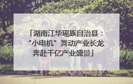 湖南江华瑶族自治县：“小电机”舞动产业长龙 奔赴千亿产业盛景