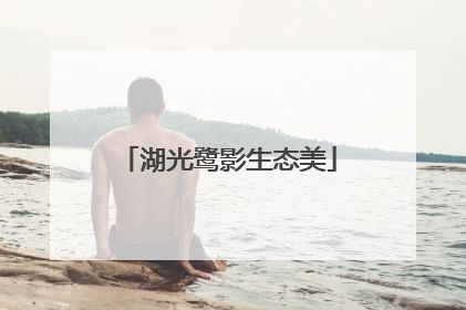 湖光鹭影生态美