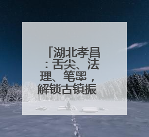 湖北孝昌：舌尖、法理、笔墨，解锁古镇振兴的文化基因密码