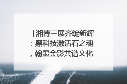 湘博三展齐绽新辉：黑科技激活石之魂，翰墨金影共谱文化遗产日华章
