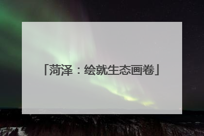 菏泽：绘就生态画卷