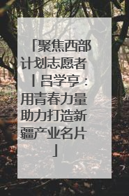 聚焦西部计划志愿者丨吕学亨：用青春力量助力打造新疆产业名片