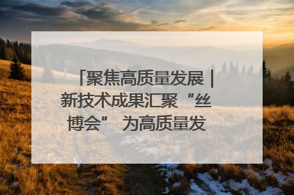 聚焦高质量发展｜新技术成果汇聚“丝博会” 为高质量发展注入新动能