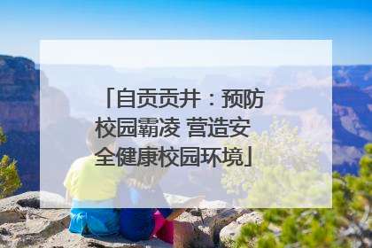 自贡贡井：预防校园霸凌 营造安全健康校园环境