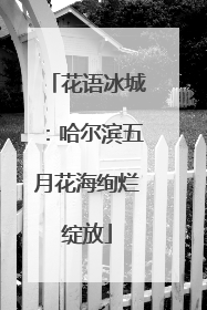 花语冰城：哈尔滨五月花海绚烂绽放
