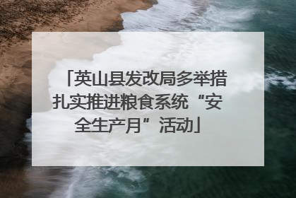 英山县发改局多举措扎实推进粮食系统“安全生产月”活动