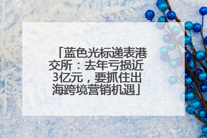 蓝色光标递表港交所：去年亏损近3亿元，要抓住出海跨境营销机遇