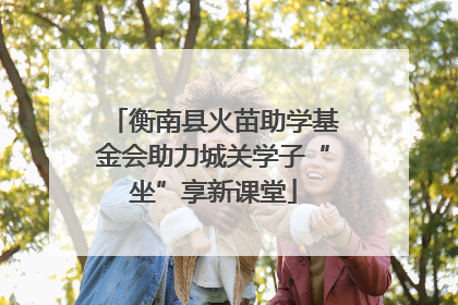 衡南县火苗助学基金会助力城关学子“坐”享新课堂