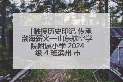 触摸历史印记 传承渤海薪火—山东航空学院附属小学 2024 级 4 班滨州 市档案馆研学实践活动