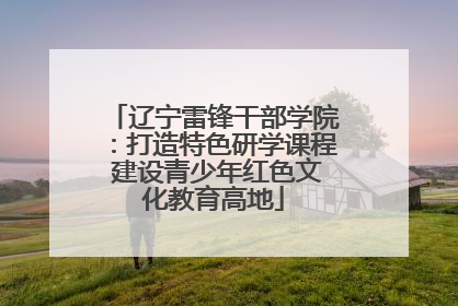 辽宁雷锋干部学院：打造特色研学课程 建设青少年红色文化教育高地