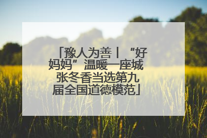 豫人为善丨“好妈妈”温暖一座城 张冬香当选第九届全国道德模范