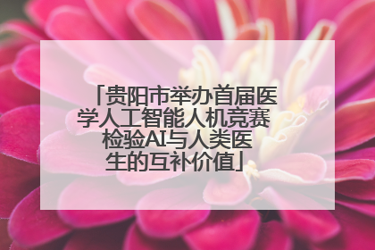 贵阳市举办首届医学人工智能人机竞赛 检验AI与人类医生的互补价值