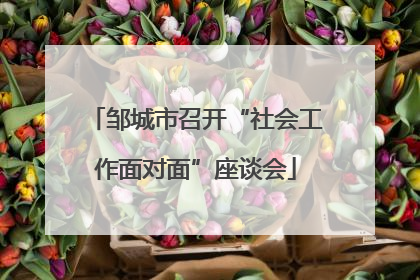 邹城市召开“社会工作面对面”座谈会