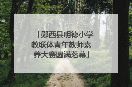 郧西县明德小学教联体青年教师素养大赛圆满落幕