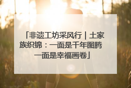 非遗工坊采风行｜土家族织锦：一面是千年图腾 一面是幸福画卷