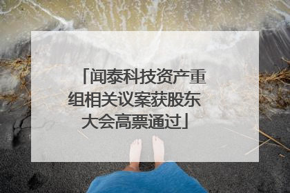 闻泰科技资产重组相关议案获股东大会高票通过