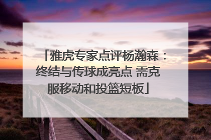 雅虎专家点评杨瀚森：终结与传球成亮点 需克服移动和投篮短板
