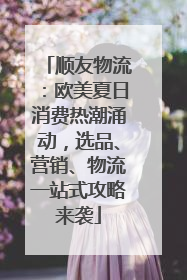 顺友物流：欧美夏日消费热潮涌动，选品、营销、物流一站式攻略来袭