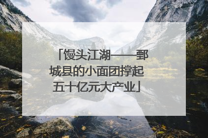 馒头江湖——鄄城县的小面团撑起五十亿元大产业