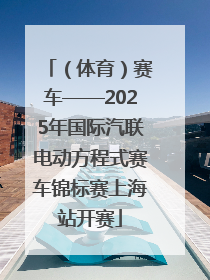 （体育）赛车——2025年国际汽联电动方程式赛车锦标赛上海站开赛