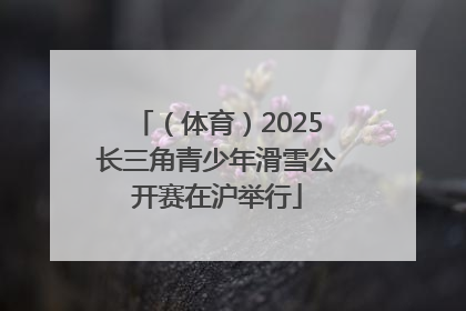 （体育）2025长三角青少年滑雪公开赛在沪举行