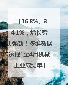 16.8%、34.1%，增长势头强劲！多维数据透视1至4月机械工业成绩单