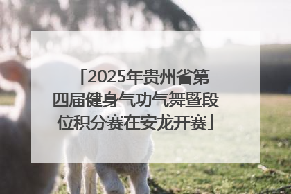 2025年贵州省第四届健身气功气舞暨段位积分赛在安龙开赛