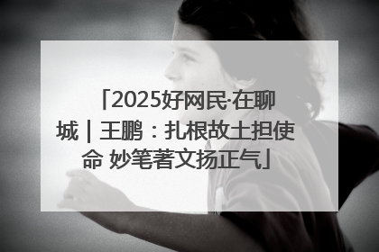 2025好网民·在聊城｜王鹏：扎根故土担使命 妙笔著文扬正气