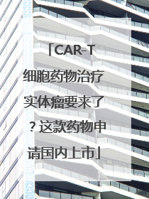 CAR-T细胞药物治疗实体瘤要来了？这款药物申请国内上市