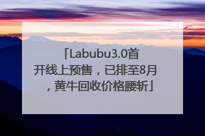 Labubu3.0首开线上预售，已排至8月，黄牛回收价格腰斩